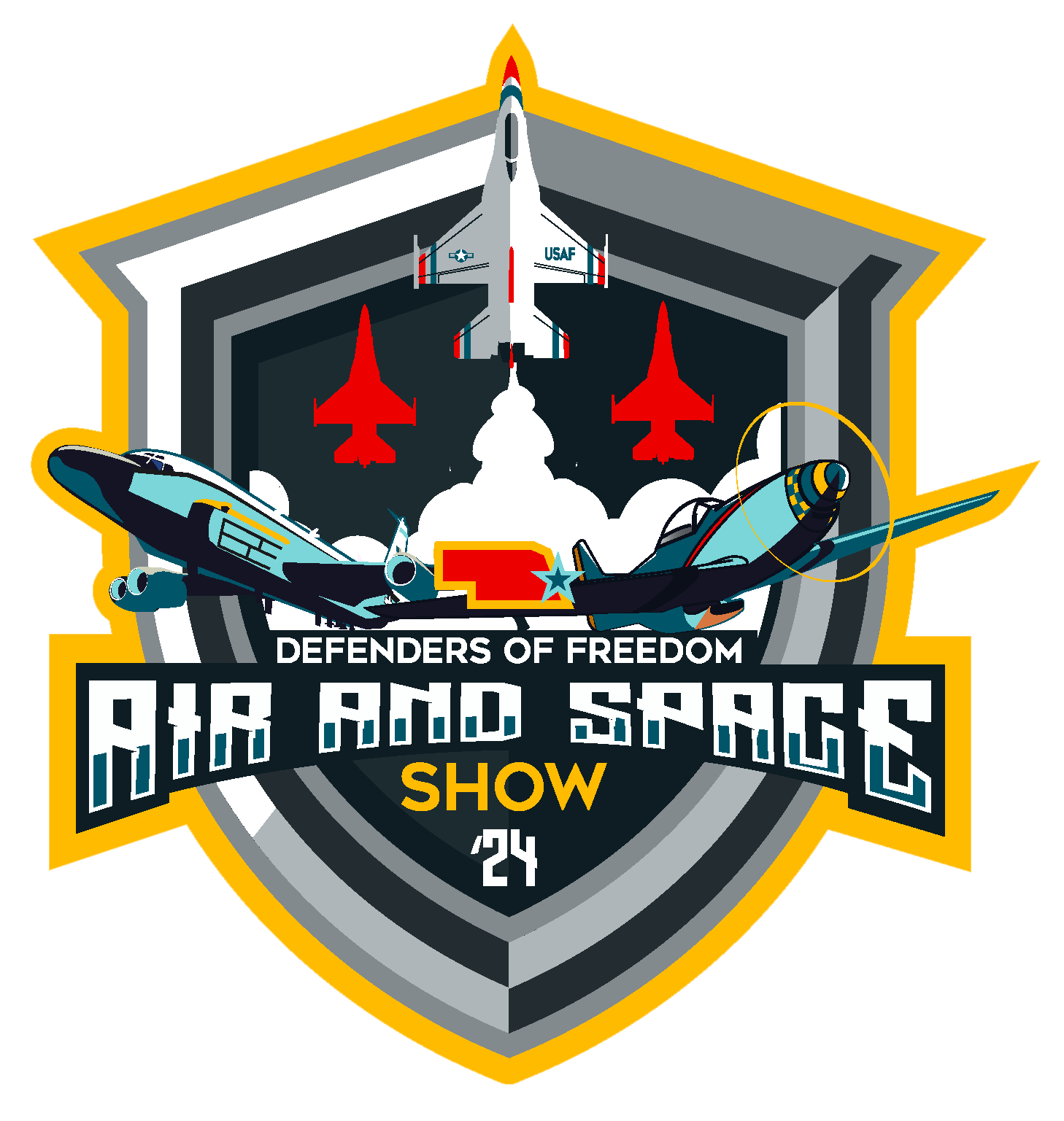 2024 Defenders of Freedom Air and Space Show graphic