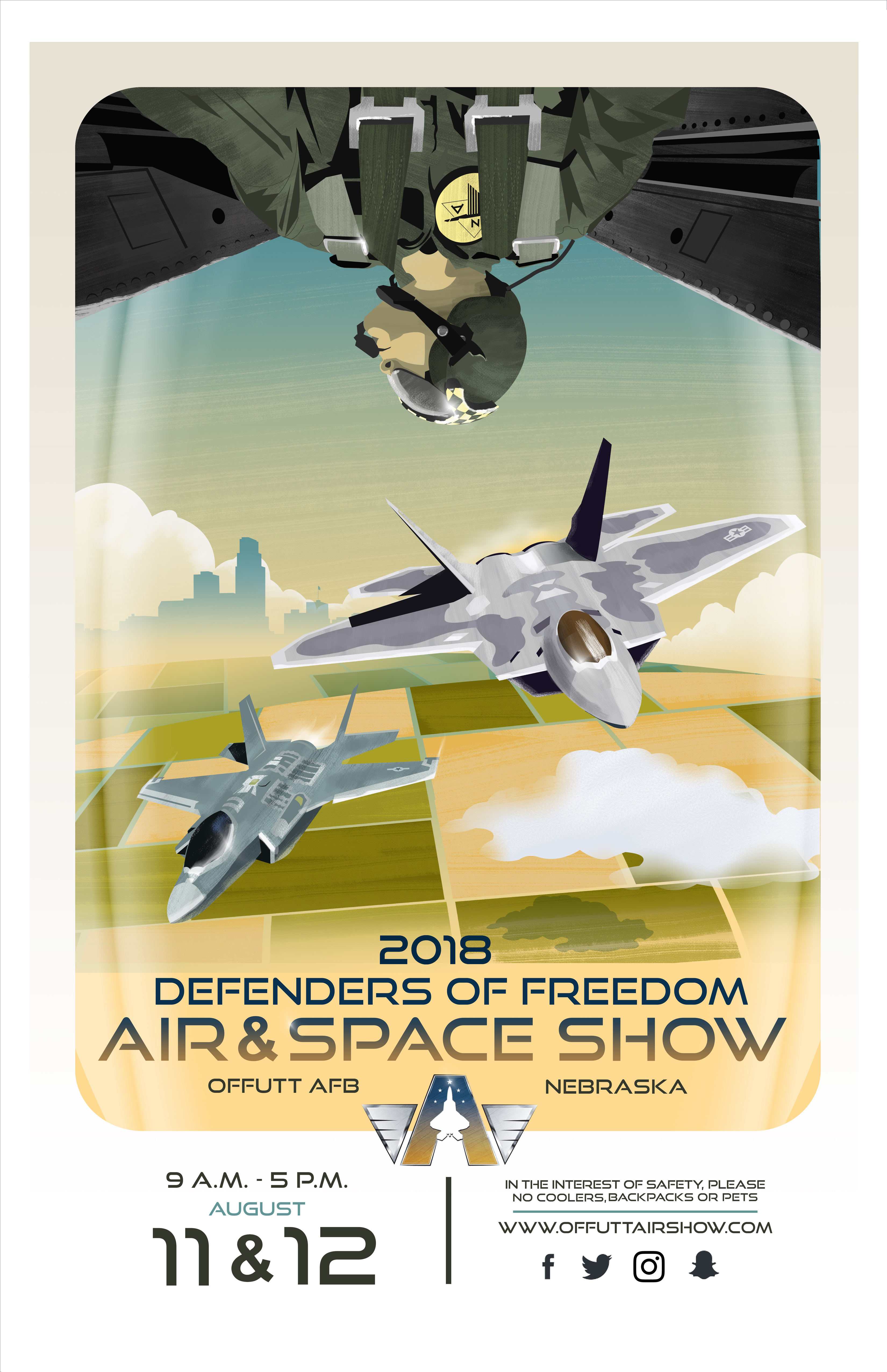 2018 Defenders of Freedom Air Show poster