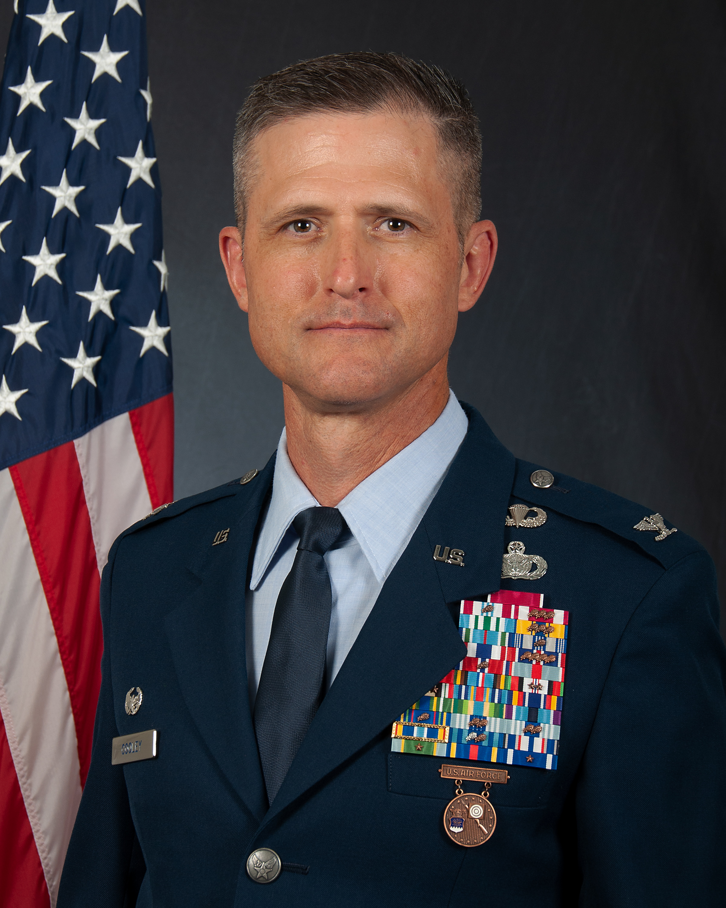 Col. Jasin Cooley, 55th Mission Support Group commander